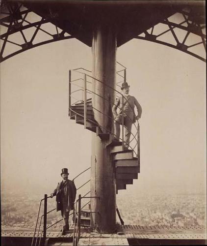 Gustave Eiffel auf dem Eiffelturm